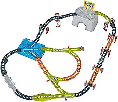 Thomas & Friends Oyuncak Tren Paleti Seti, Connect & Build Kovası, Kalıp Döküm ve Motorlu Trenler için 48 Parça Genişletme Paketi, Yaş 3+ Yıl, HNP81