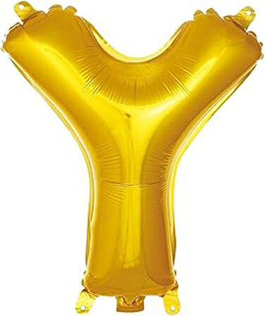 PARTİ VİTRİNİ Y Harfi 16 İnç Renk Folyo Balon 36 CM