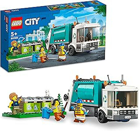 LEGO® City Geri Dönüşüm Kamyonu 60386-5 Yaş ve Üzeri Çocuklar için Oyuncak Yapım Seti