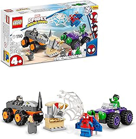 LEGO® Spidey ve İnanılmaz Arkadaşları Hulk, Gergedan Kamyona Karşı 10782-4 Yaş ve Üzeri için Oyuncak Yapım Seti