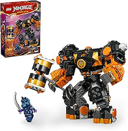 NINJAGO Cole’un Toprak Elementi Robotu 71806 – 7 Yaş ve Üzeri Kız ve Erkek Çocukları için Aksiyon Figürü İçeren Yaratıcı Oyuncak Yapım seti, Çocuklar için Doğum Günü Hediyesi Fikri