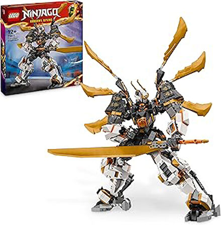 NINJAGO Cole’un Titan Ejderha Robotu 71821 – 12 Yaş ve Üzeri Kız ve Erkek Çocukları İçin Cole Minifigürü İçeren Yaratıcı Oyuncak Yapım Seti, Çocuklar için Doğum Günü Hediyesi Fikri