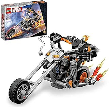 LEGO® Ghost Rider Robotu ve Motosikleti 76245-7 Yaş ve Üzeri Çocuklar için Minifigür ve Zincir İçeren Yaratıcı Oyuncak Yapım Seti