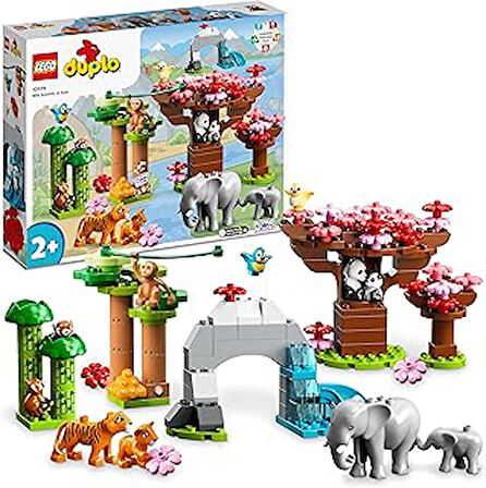 LEGO® DUPLO® Vahşi Asya Hayvanları 10974-2 Yaş ve Üzeri Çocuklar için Vahşi Hayvan Oyuncak Yapım Seti