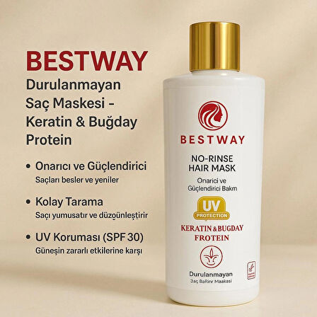 BESTWAY KERATİN BUĞDAY VE PROTEIN DURULANMAYAN SAÇ MASKESI