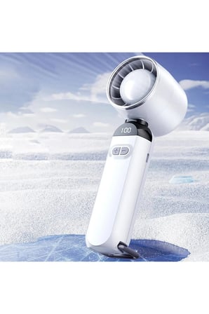 Şarjlı El Fanı 12000Rpm 0-120 Hız Ayarı Masaüstü Vantilatör Mini Fan