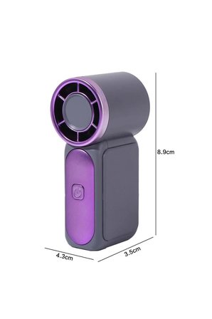 Ultra Mini Şarjlı El Fanı Cep Ve Çanta Boyu Taşınabilir 5 Kademeli Vantilatör Soğutucu Fan