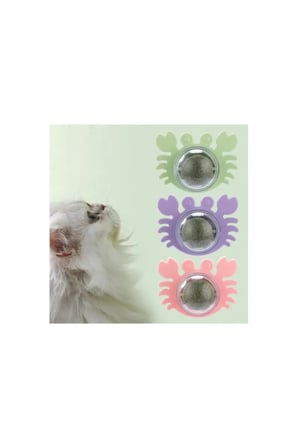 4 Adet Yengeç Kedi Otu Oyun Topu – Yapışkan Catnip Toy, Yenilebilir Kedi Oyuncağı, Kimyasal İçermez, Uzun Süre İlgi