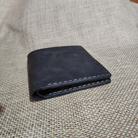 Qilin El Yapımı Hakiki Deri Cüzdan