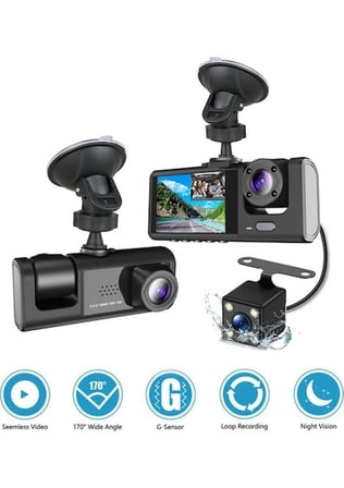 A98 Tipi WiFi Full HD 3 Kameralı Araç İçi Güvenlik Kamerası Gece Görüşlü G Sensörlü