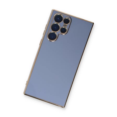 Northcity Samsung Galaxy S22 Ultra Kılıf Volet Silikon - Mavi BX