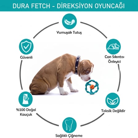 Halatlı Frizbi Köpek Isırma Oyuncağı - Mama Ödüllü Mekanizma