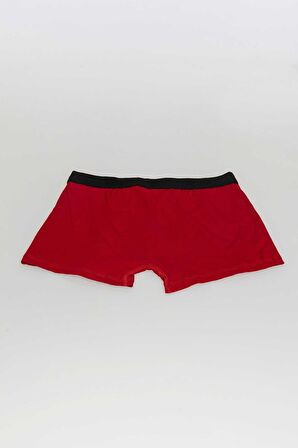 Erkek 4'lü Boxer Avantajlı Paket-Kırmızı-L