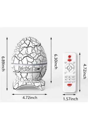 Yumurta Şeklinde Su Dalgalı Bluetooth Speaker Lamba Renkli Şarjlı Yeni Nesil