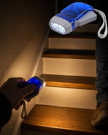 Şarj Gerektirmeyen El Feneri 3 LED Kompakt Acil Durum Lambası