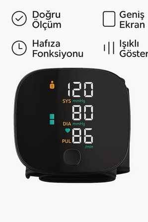 Otomatik Koldan Tansiyon Aleti Kol Manşonlu Dijital Nabız ve Tansiyon Ölçer