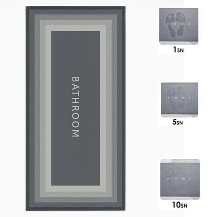 Sihirli Süper Su Emici Kaymaz Tabanlı Uzun Paspas 40*120 cm