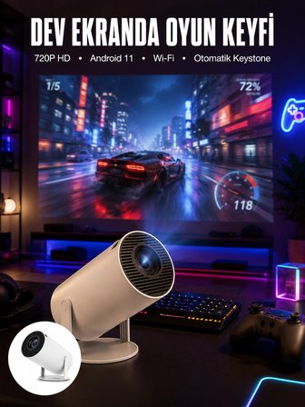 HDMI ve Full HD Teknolojili 160 ANSI Lümen Kablosuz Projeksiyon Yeni Nesil