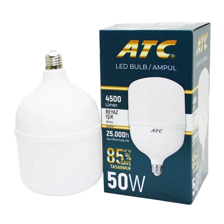 50w Torch Led Bulb Ampul Beyaz E27 Bx40