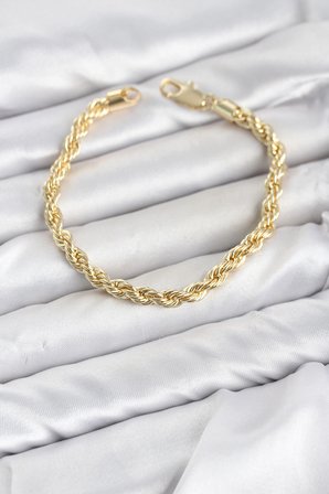 CM Burgu Model Gold Renk Pirinç Kadın Bileklik