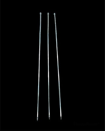 Burgulu Kuşbaşı Şişi - Metal - Kalın Kare - 50 cm