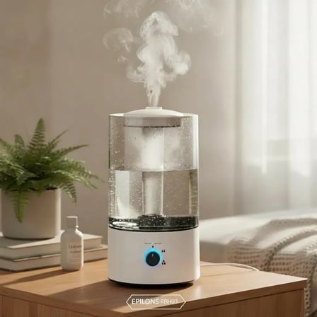 RBH-04 Ultrasonik Hava Nemlendirici 4 Litre Buhar Makinesi Aroma Difüzörü - Otomatik Kapanma