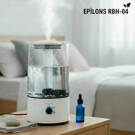 RBH-04 Ultrasonik Hava Nemlendirici 4 Litre Buhar Makinesi Aroma Difüzörü - Otomatik Kapanma