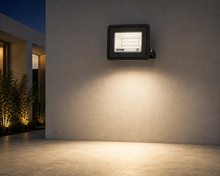 Ultra Slim LED Projektör 10W Dış Mekan Bahçe Aydınlatması 3200K Gün Işığı IP65 - 1 Adet BX-316692