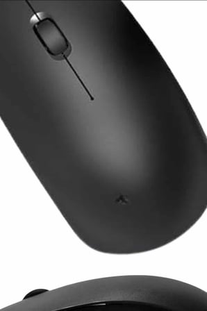 Optik Kablosuz Mouse 1600 DPI USB Alıcılı Ergonomik Siyah Fare - Ofis Ve Oyun Için BX-315963