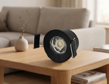 1 Adet CATA CT 5270 Yıldız 1.5W Sıva Altı Led Spot Siyah Kasa Beyaz Işık 6400K