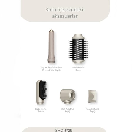 Sinbo Air Brush Elektrikli Saç Fırçası Rose Gold 1300W 3 Kademe Isı 5 Başlıklı