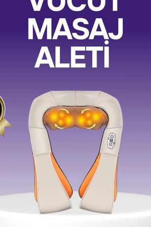 Boyun Ve Sırt Aleti - Isıtmalı 4D Yoğurmalı Ovma Cihazı, Ev Ve Araç Tipi BX-315980
