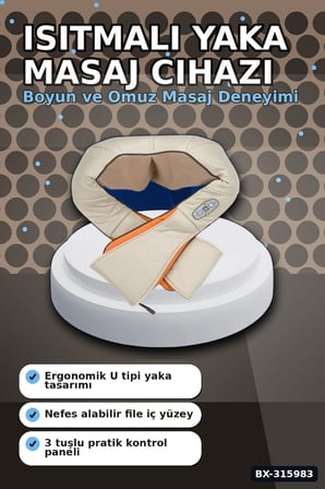 Isıtmalı Yoğurma Özellikli Vücut Cihazı - 24W Sırt, Bel, Bacak İçin BX-315983