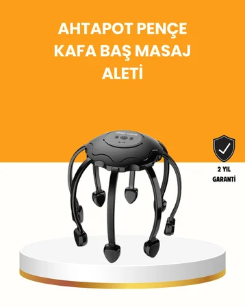 Saç Derisi Masaj Aleti 8 Bağımsız Kol 3 Modlu Derin Rahatlama