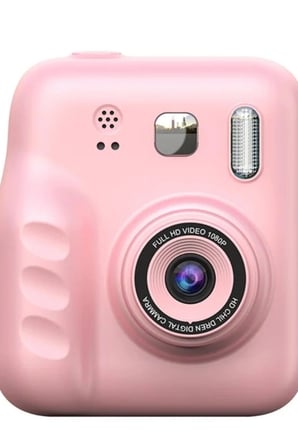 Çocuk Fotoğraf Makinesi Anında Termal Baskılı HD Video Kamera Seti, 4 Rulo ve 5 Kalemli BX-316041