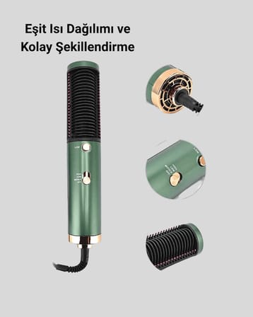 Seramik Plakalı Saç Düzleştirici - 200°C Ayarlanabilir Isı, İyon Teknolojisi