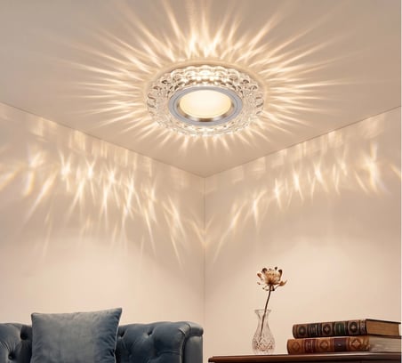 1 Adet NOAS YL65 1667 Geras Led Çerçeveli 4000K Kristal Cam Spot GU10 Duy