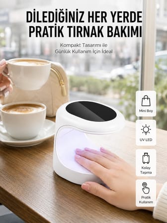 Kalıcı Oje Kurutucu UV Led Teknolojisi Taşınabilir Mini Tırnak Kurutucu