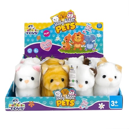 Pilli Sesli Oyuncak Kedi Figürü - Tekli Paket, Çocuklar İçin Eğlenceli BX-316468