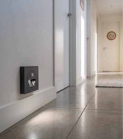 1 Adet CATA CT 5170 Siyah Kasa 1W Sensörlü Koridor Aydınlatması 6400K Beyaz Işık