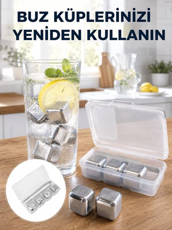  Metal Buz Küpü Ve Kullanışlı Klips Seti Yeni Nesil