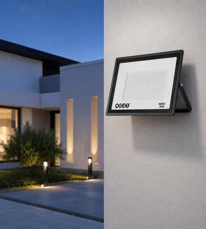 1 Adet NOAS YL70 1400 400W Ultra Slim Led Projektör 6500K Beyaz Işık