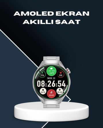 Akıllı Saat Bluetooth Görüşme Destekli – Spor, Sağlık ve Bildirim Özellikli