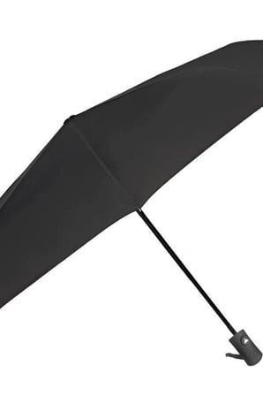 Yarı Otomatik Katlanabilir Şemsiye Orta Boy Siyah Desenli Ergonomik Saplı 1 Adet BX-316331