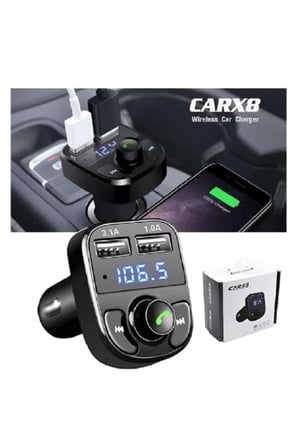 CARX8 Digital Ekran Bluetooth Araç Kiti MP3 FM Transmitter