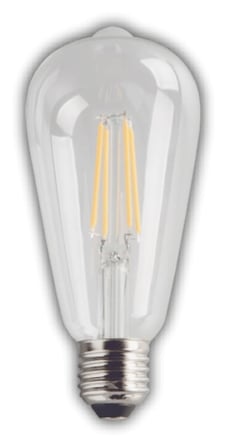 1 Adet KENDAL KES515 Led Rustik Ampul 8W 6500K Beyaz Işık E27 Duy