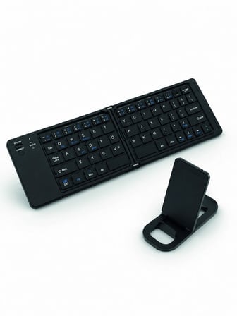 Katlanabilir Bluetooth Klavye 3 Cihaz Bağlantılı Kablosuz Taşınabilir Klavye