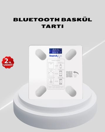 Akıllı Bluetooth Tartı - 8 Farklı Ölçüm Verisi, Otomatik Kişi Tanıma