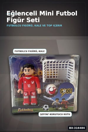 Futbolcu Mini Figür Oyuncak - Karışık Ülkeler Serisi Tekli Paket, 1 Adet BX-316484