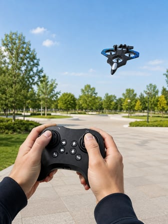İsmiyle Al Uzaktan Kumandalı Savaş Uçağı Drone 2.4 GHz Jiroskoplu Akrobatik Uçuş Çok Renkli